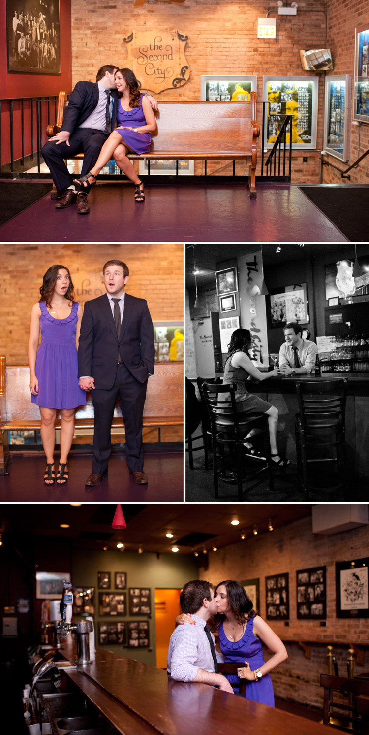 Couple gets engaged after meeting at The Second City's improv class in Chicago.