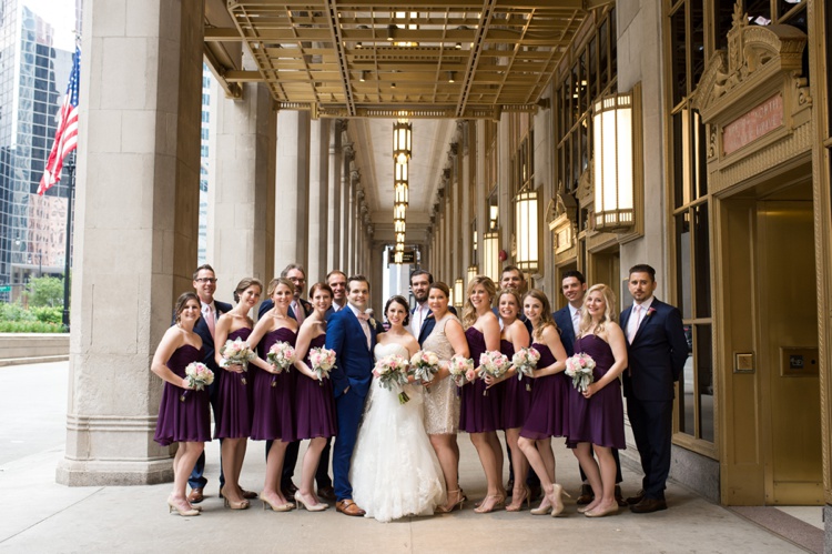 Wedding Photos by Lyric Opera Building Chicago