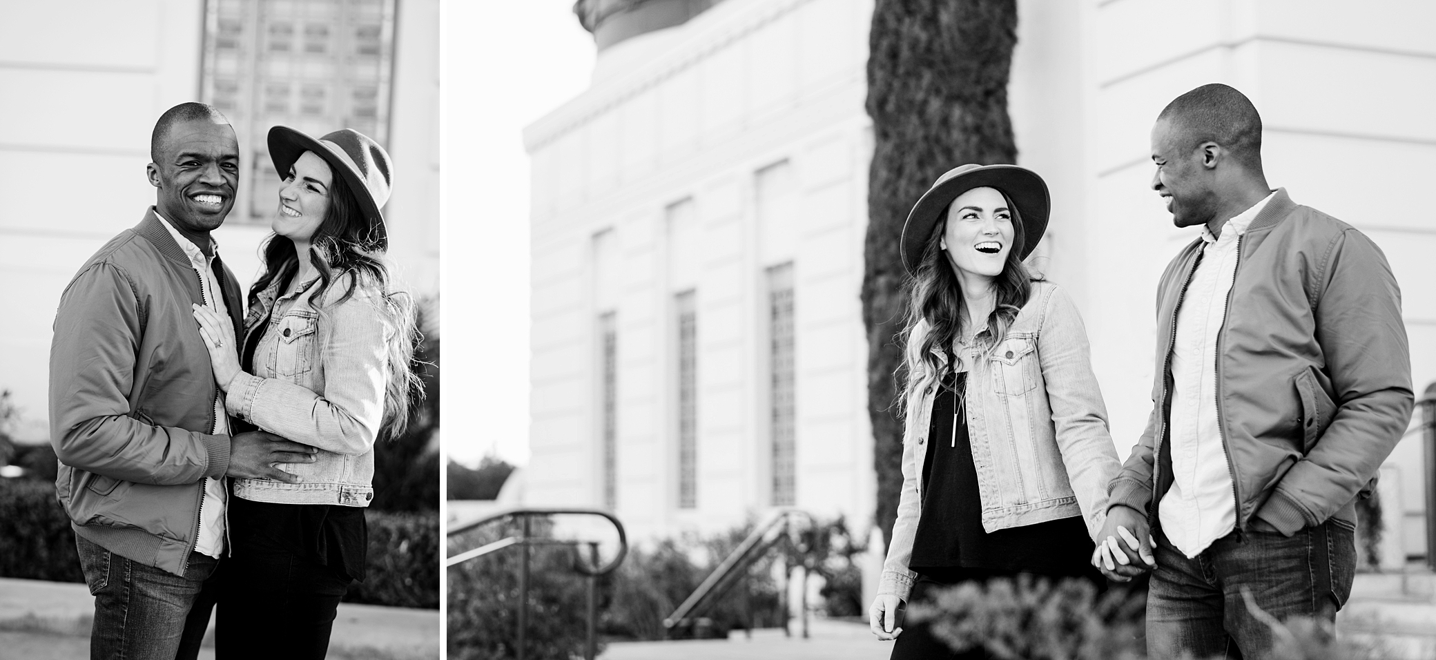 Los Angeles Wedding with griffith observatory engagement photos